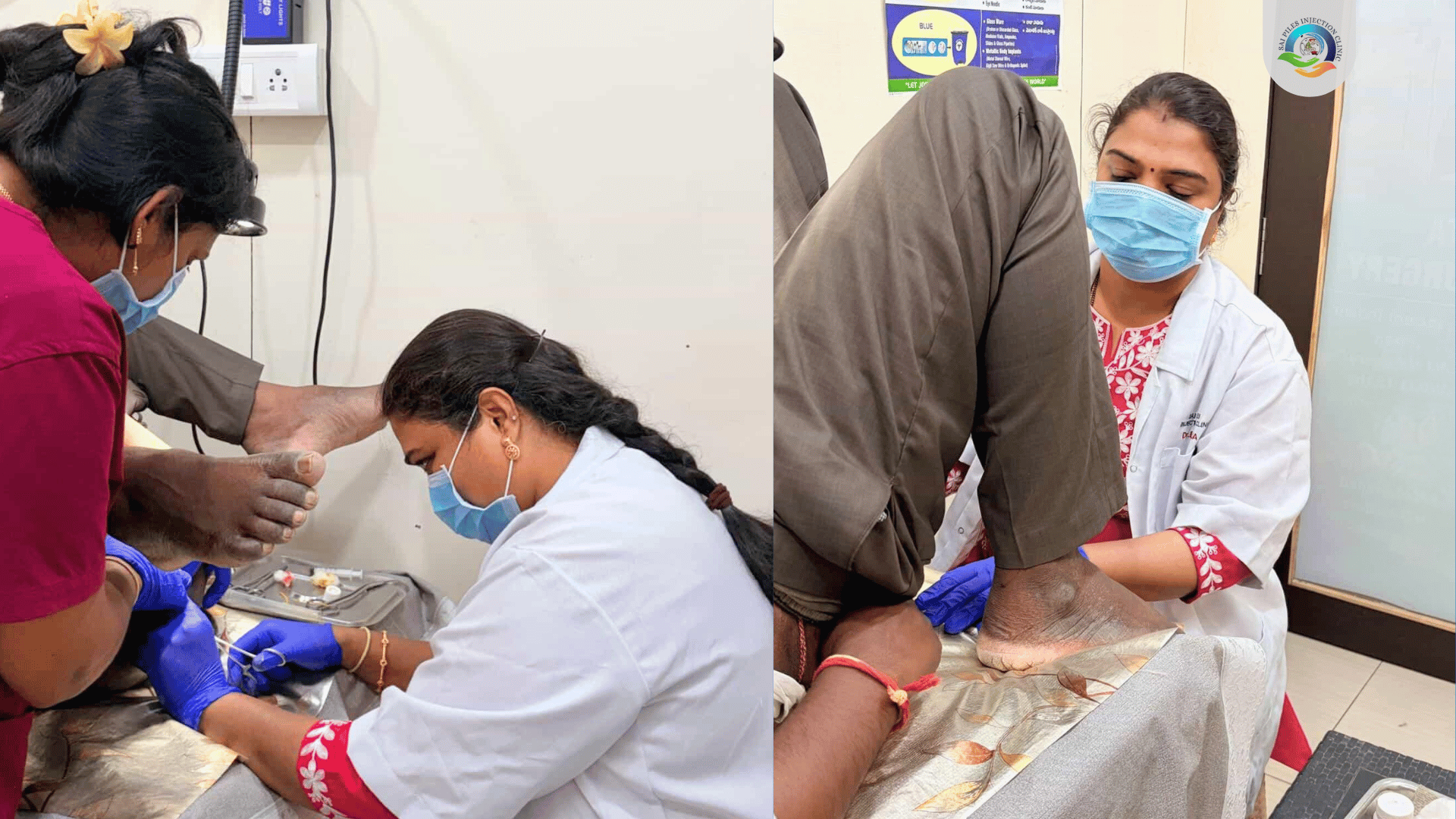 Dr treating patient with Injection Therapy