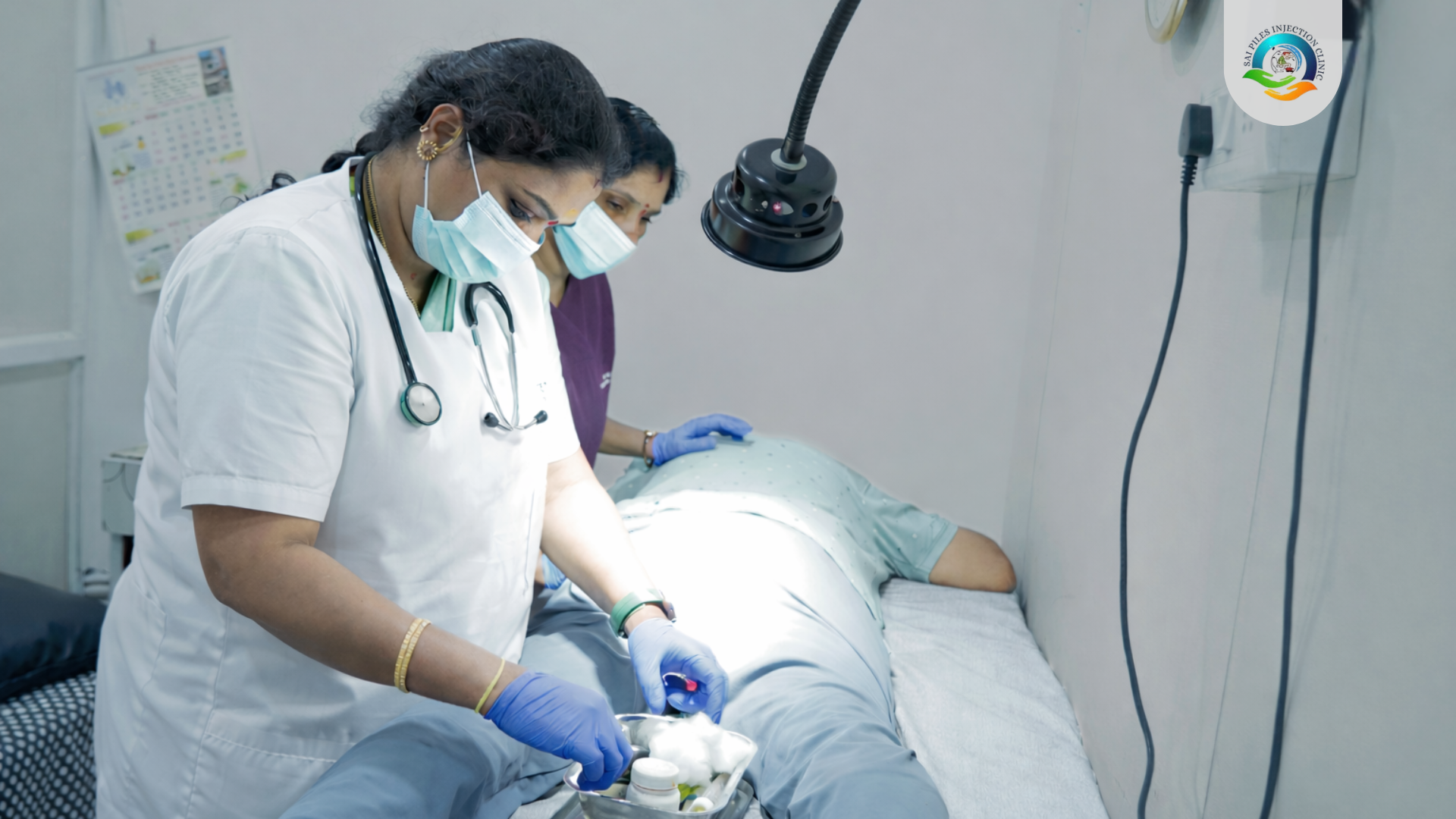 Dr Pooja Akula inspecting fissure disease