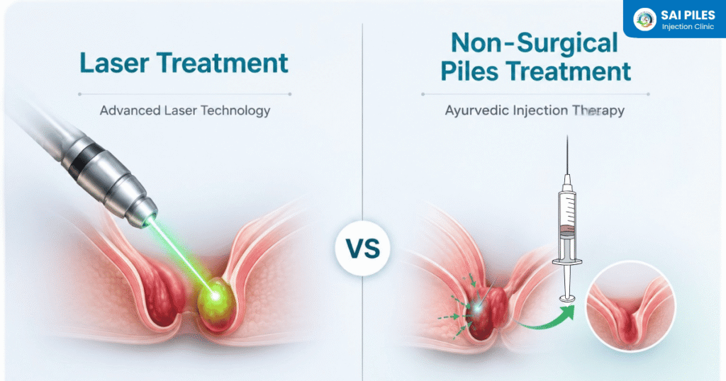 Laser vs non-surgical piles treatment