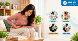 Causes of piles in women